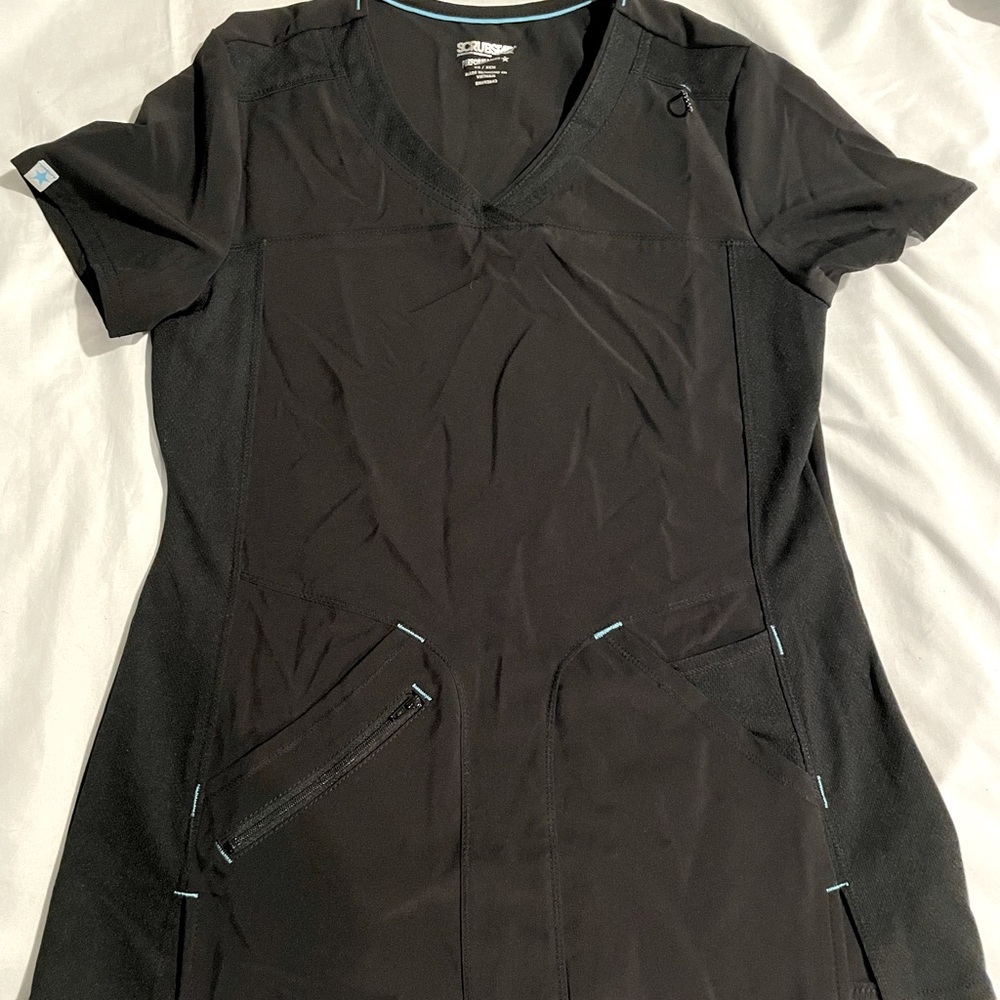 Scrub star Black Scrub top